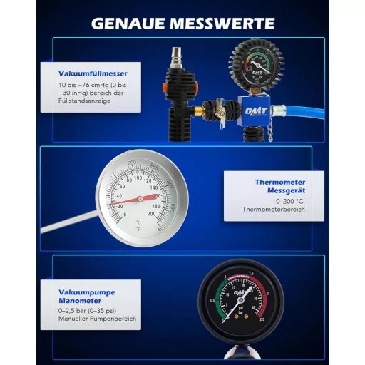 Orion Motor Tech 31 részes hűtőrendszer nyomáspróba készlet teszteléshez és töltéshez