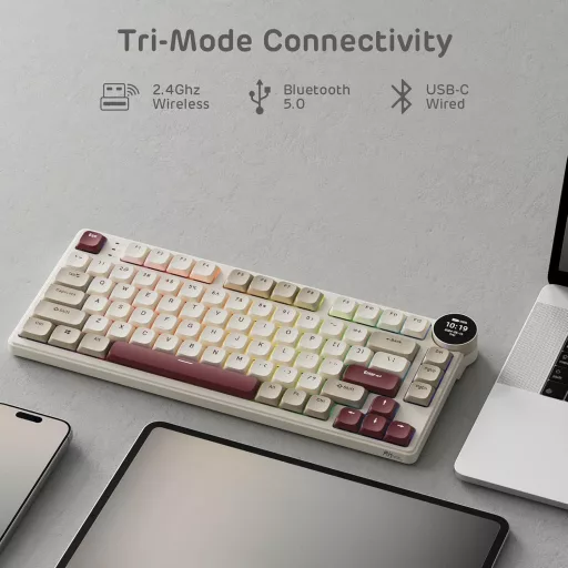 RK ROYAL KLUDGE N80 Mehanička Tipkovnica 75% Bežična Bluetooth USB-C Brown Switch