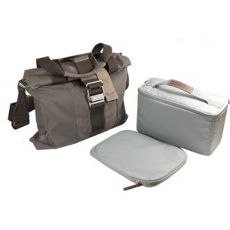   Firmcam Stonegray Vászon és Velúr Fényképezőgép Táska Sötétszürke