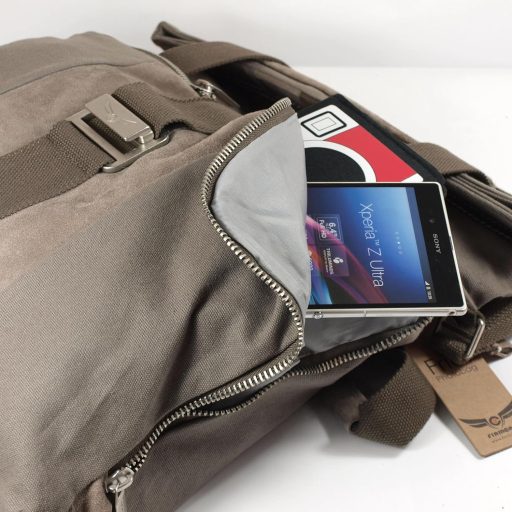 Firmcam Stonegray Vászon és Velúr Fényképezőgép Táska Sötétszürke