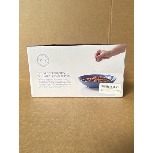 Swuut Kerámia Tésztás Tálkészlet 23 cm - 6 db 1180 ml Nagy Salátás Tál, Mikrohullámú Sütőben Használható, Mosogatógépben Mosható Étkészlet (