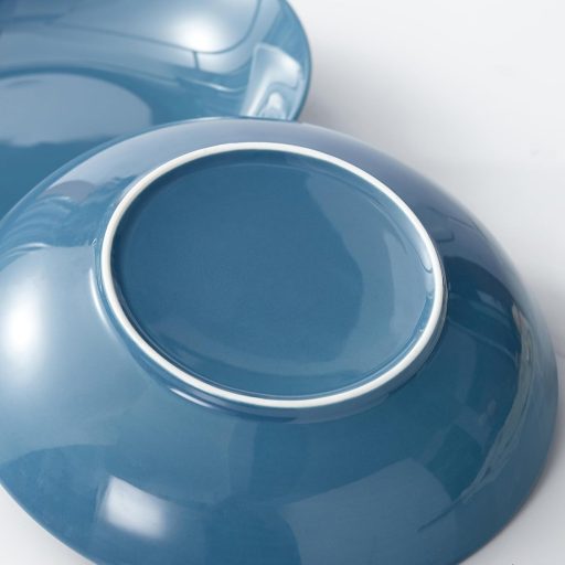 Set boluri pentru paste Swuut Ceramică 23 cm - 6 buc, 1180 ml Bol mare pentru salată, Set de vase pentru masă, utilizabil în cuptorul cu microunde, lavabil în mașina de spălat vase