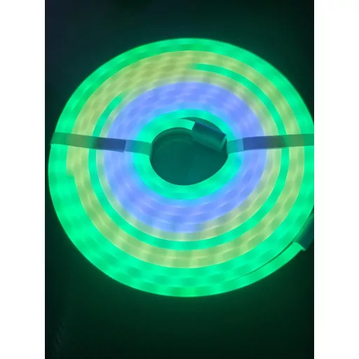 Bandă LED Neon RGB+IC Lichaser 20m, de exterior, WiFi - IP68 Impermeabilă, Flexibilă, Controlată prin Alexa, Bandă Luminoasă din Silicon 24V cu Sincronizare Muzicală