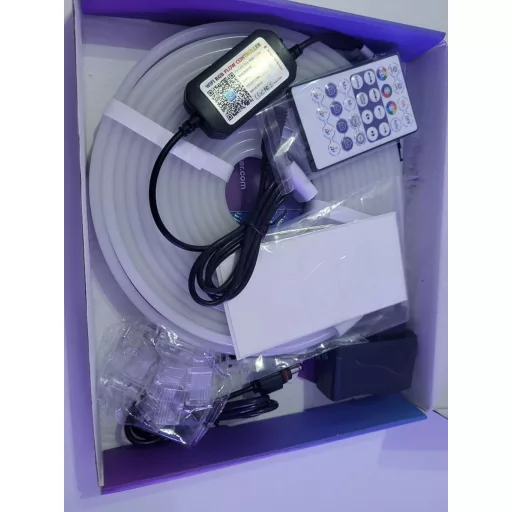 Lichaser 20m RGB+IC Neon LED Pás Vonkajší WiFi - IP68 Vodotesný Ohybný LED Pásik s Ovládaním Alexa, 24V Silikónový Svetelný Pás so Synchronizáciou Hudby