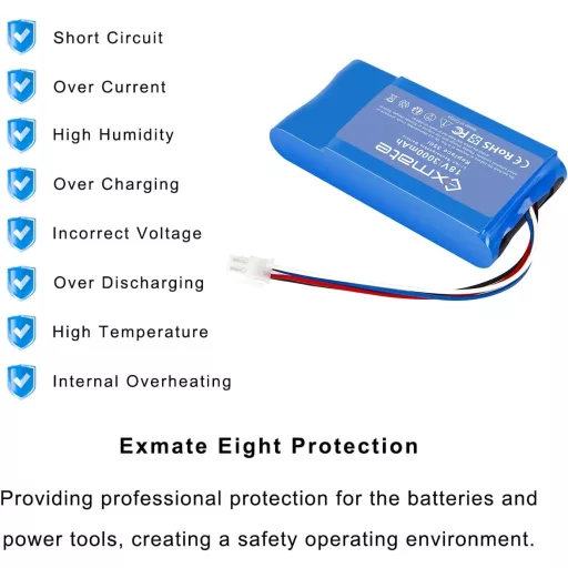 Exmate 18V 3000mAh Li-ion batéria pre kosačku Yard Force Amiro