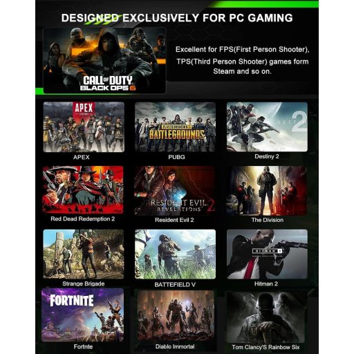 Megadream AX200 Egér és Billentyűzet Adapter PC-hez - MnK Konverter FPS Játékokhoz