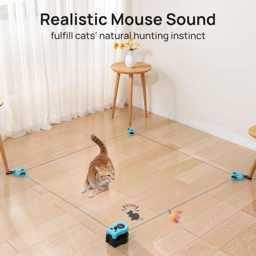 AOKUY Macska Futópad Automata Távirányítós Játék Állítható Sebességgel