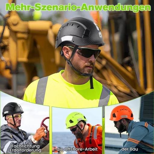 Căști de protecție GREEN DEVIL, cască de lucru ABS, ușoară, ventilată, cască industrială EN397