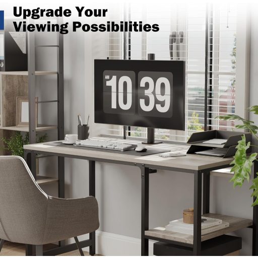 BONTEC Egykaros Monitor Tartó 13-34 Colos Képernyőhöz, Magasságállítható Asztali Rögzítés