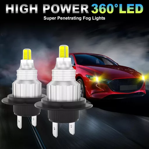 Sycreek 360 H7 LED ködlámpa autóhoz