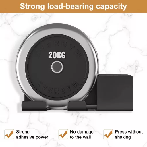 Samolepiaci držiak na sušič vlasov FINEASY bez vŕtania, s úložným priestorom do kúpeľne