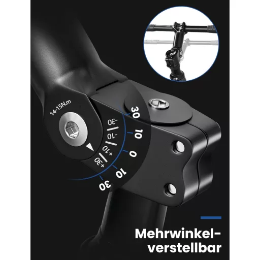 Stabilizator de ghidon COICER, Aluminiu, 31.8/25.4mm, MTB, Înălțător