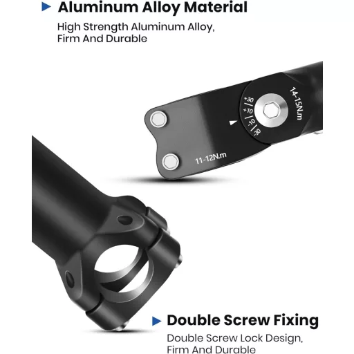 Stabilizator de ghidon COICER, Aluminiu, 31.8/25.4mm, MTB, Înălțător