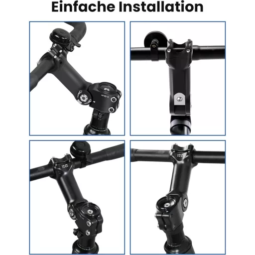 Stabilizator de ghidon COICER, Aluminiu, 31.8/25.4mm, MTB, Înălțător