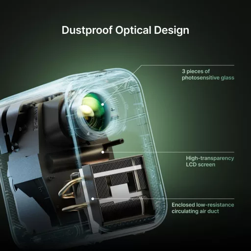 Formovie Page One Mini Okos Projektor Google TV-vel és Netflix Licenccel - Full HD 1080P, WiFi 6, Bluetooth 5.3, Autofókusz, HDR10, Kültéri