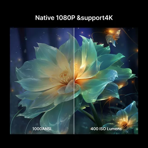 Formovie Page One Mini Okos Projektor Google TV-vel és Netflix Licenccel - Full HD 1080P, WiFi 6, Bluetooth 5.3, Autofókusz, HDR10, Kültéri