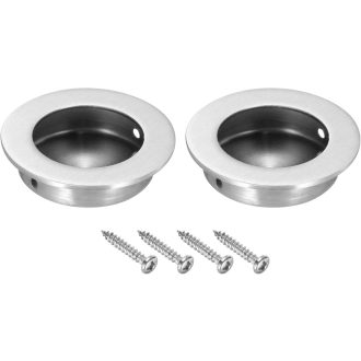   PATIKIL 50mm Rozsdamentes Ajtófogantyú 2db Ezüst Szekrény Fiók Csúszóajtó