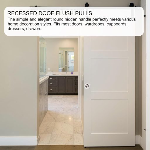 PATIKIL 50mm Rozsdamentes Ajtófogantyú 2db Ezüst Szekrény Fiók Csúszóajtó