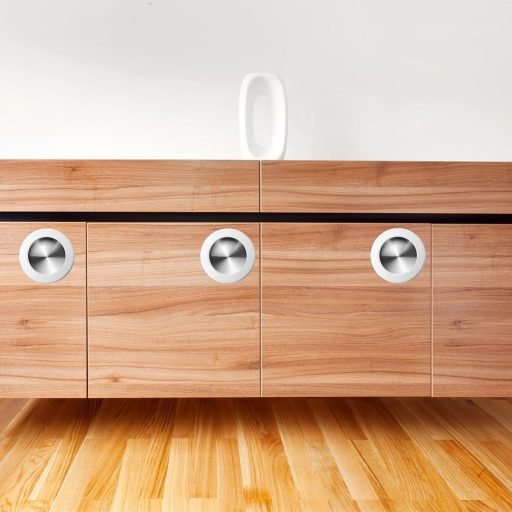 PATIKIL 50mm Rozsdamentes Ajtófogantyú 2db Ezüst Szekrény Fiók Csúszóajtó