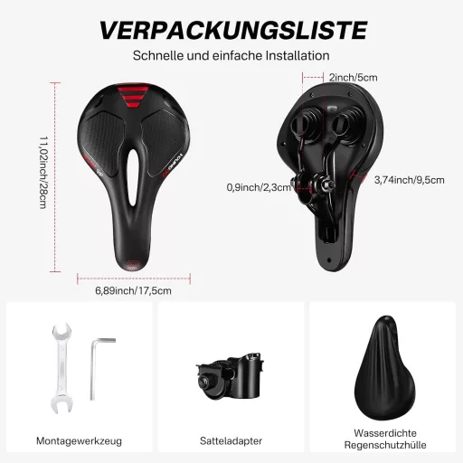 YOUNGDO Gel Kerékpár Nyereg Ergonomikus Puha Kényelmes Vízálló