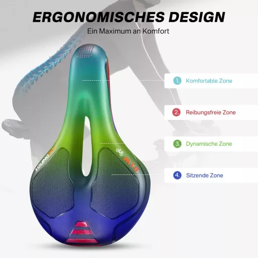 YOUNGDO Gel Kerékpár Nyereg Ergonomikus Puha Kényelmes Vízálló