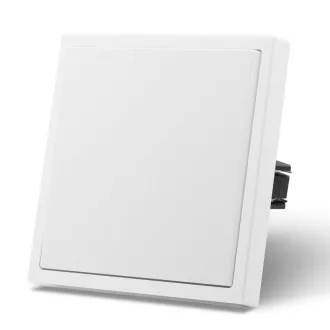   MVAVA M2 Ugradbeni prekidač - Jednopolni bijeli zidni prekidač 80x80mm, 10A, 250V, Moderni dizajn za stan, kuhinju, kupaonicu