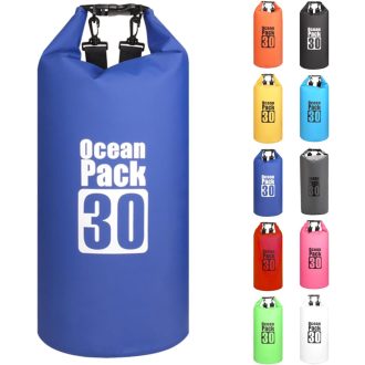   MORAINJAY 30L Vízálló Táska Kék Vállpánttal Úszáshoz és Túrázáshoz