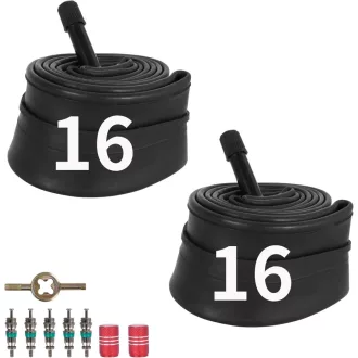   MTATCN Kerékpár Belső Gumi 16x1,75/2,125 - Strapabíró Butyl Gumi BMX, MTB és Gyerek Biciklikhez, Schrader Szeleppel, 2 db