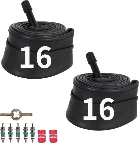 MTATCN Kerékpár Belső Gumi 16x1,75/2,125 - Strapabíró Butyl Gumi BMX, MTB és Gyerek Biciklikhez, Schrader Szeleppel, 2 db