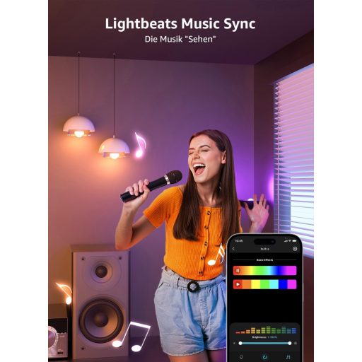 Lepro BP1 E14 LED izzó RGB+CCT 4,9W dimmelhető WiFi Bluetooth Alexa Google 2db