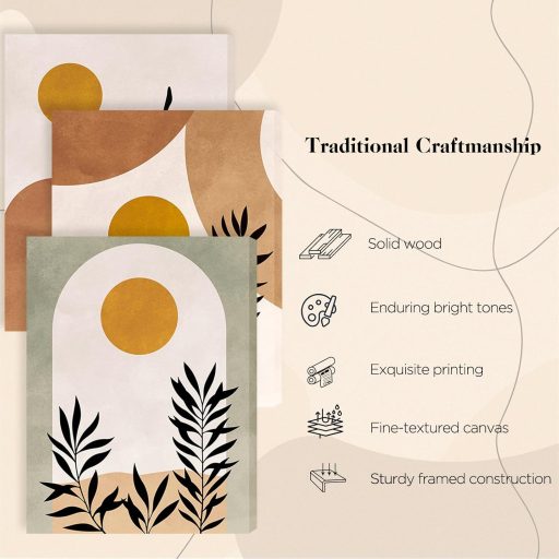 hyidecorart Boho Sage Zöld Absztrakt Falképek Nappalihoz Hálóhoz Konyhához