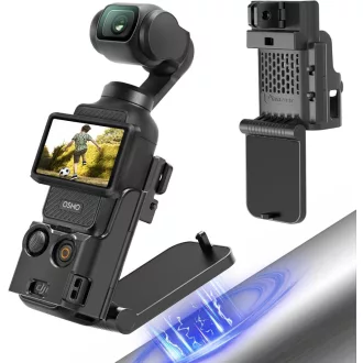   AMAZEAR DJI Osmo Pocket 3 mágneses tartó állvány, 180° forgatható asztali és falra szerelhető adapter