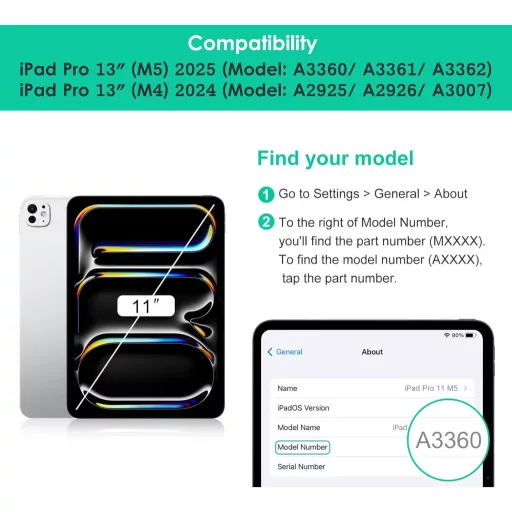 DTTO iPad Pro 13" (M5/M4) Bőr Tok Ceruzatartóval, Lila