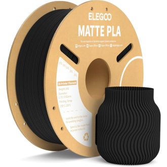 ELEGOO PLA Matte Black 3D nyomtató filament 1kg 1,75mm