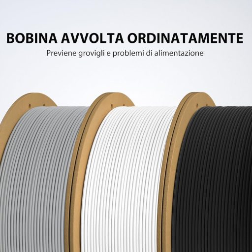 ELEGOO PLA Matte Black 3D nyomtató filament 1kg 1,75mm