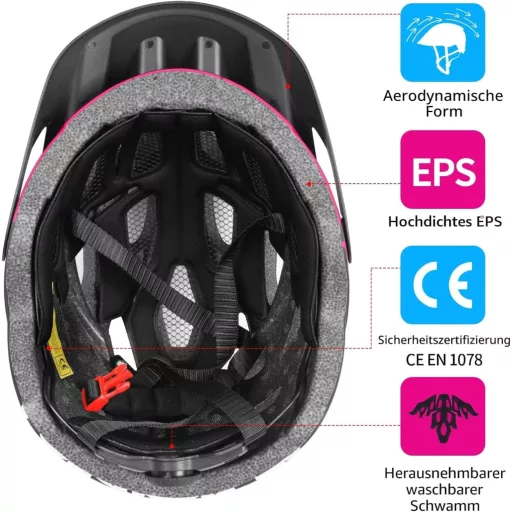 Tadpole Kerékpáros Sisak LED Lámpával Felnőtteknek 57-62 cm