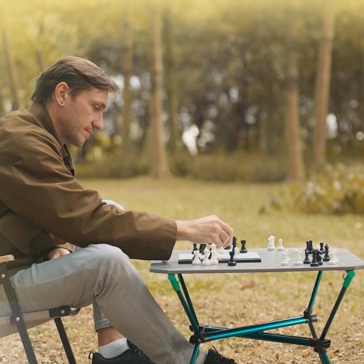 Chessnut Go Ultimate, șah electronic portabil cu piese magnetice, gri