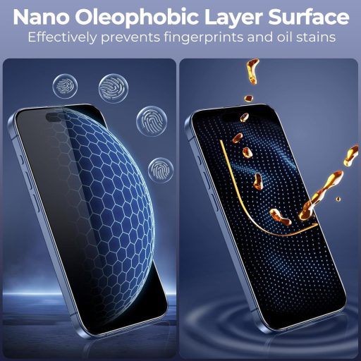 SYNCWIRE ochranné sklo na iPhone 15 Pro Max, 2 ks, tvrdosť 9H, ochrana celého displeja