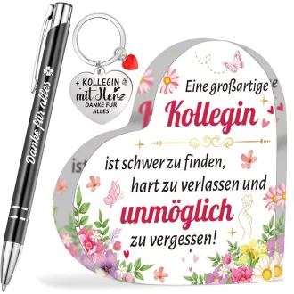   HOWAF Nyugdíjazási Ajándék Szív Alakú Akril Kulcstartó Búcsúajándék Kollégáknak Munkahelyváltáshoz Otthoni Dekoráció