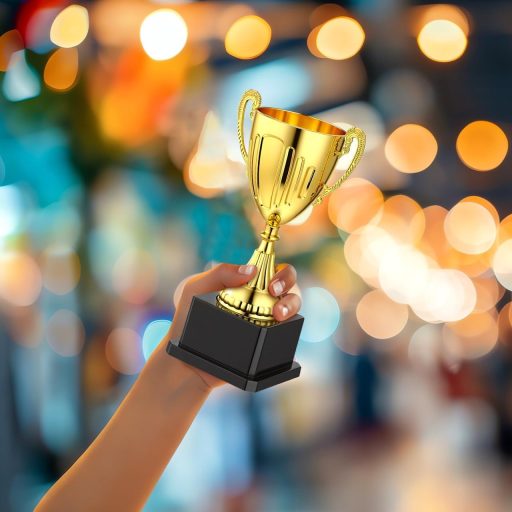 Yardwe Arany Trófeapohár Műanyag Díjpohár Sportversenyhez Versenyre Születésnapra