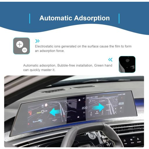 Ochranná fólia na obrazovku GAFAT pre navigačný displej 21 palcov pre Peugeot e-3008 e-5008 GT Allure 2024-2025, ochrana proti poškriabaniu 6H