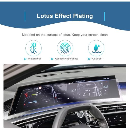 Folie de protecție ecran GAFAT pentru Peugeot e-3008 e-5008 GT Allure 2024-2025, ecran de navigație de 21 inch, protecție 6H anti-zgârieturi