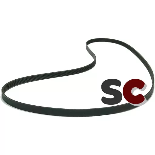 SC Solocorreas Mosógép Ékszíj 6EPJ 1234 - Fekete Gumi Alkatrész Szerelési Útmutatóval - Univerzális Pótalkatrész Kompatibilitási Leírással