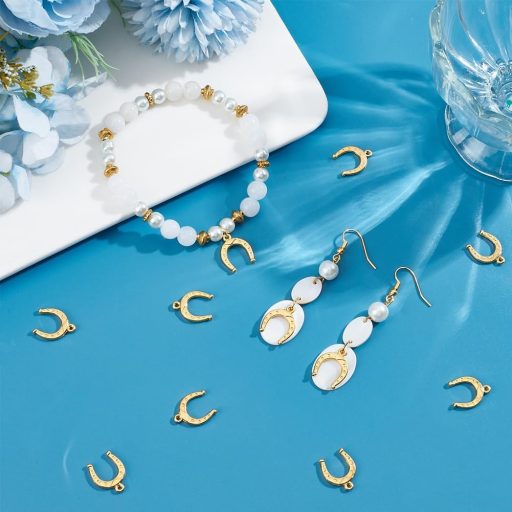 SUNNYCLUE 120 kom Zlatna Potkovica Privjesci Zapadni Kauboj Vintage Izrada Nakita Sretni Amuleti za Ogrlice