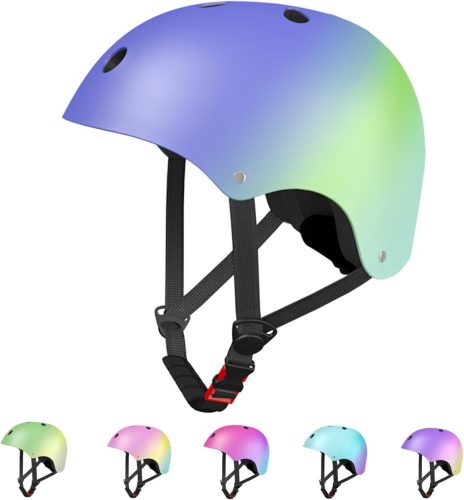 LANOVAGEAR Multifunkčná ochranná prilba - Ľahká, priedušná prilba na skateboard, bicykel, kolobežku - Nastaviteľný remienok, veľkosť S (48-54 cm)
