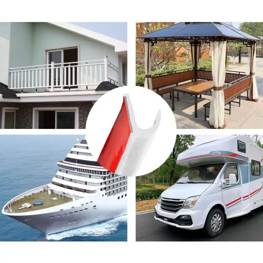 Adunsiaoto öntapadós ajtó-ablak szigetelő szalag fehér, ütközésvédő tömítőszalag