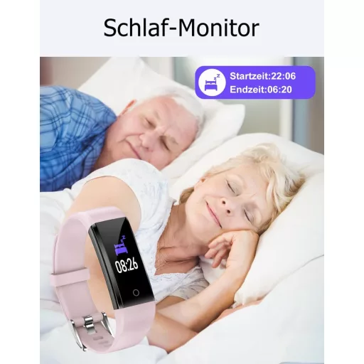 GRV Fitness Tracker Óra Lépésszámláló Kalóriaszámláló Alvásmonitor