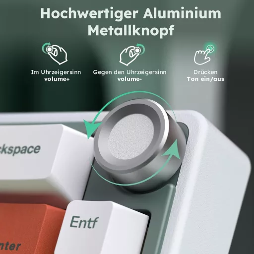 RK ROYAL KLUDGE R65 Herná klávesnica 60% Rozloženie, Bezdrôtová Bluetooth/2.4G/USB-C, RGB Podsvietenie, Hot-Swap Creamy Spínače,