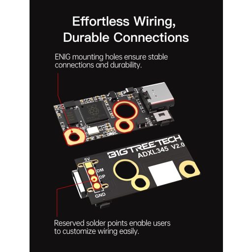 Senzor akcelerometra BIGTREETECH ADXL345 V2.0 pre 3D tlačiarne USB