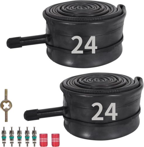 MTATCN Kerékpár Belső Gumi 24x1.75/2.125 Schrader Szelepes (32mm) - Strapabíró Butil Gumibelső MTB, BMX, Gyerekbicikli Kerékhez - 2db Szett 